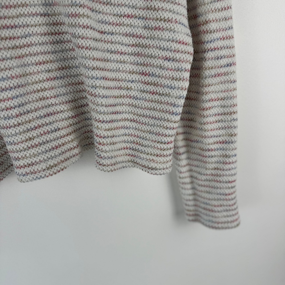 Madewell Womens Space-Dye Stripe Scoop Neck Pullover Sweater Knit Top XL AF983 - Picture 14 of 15